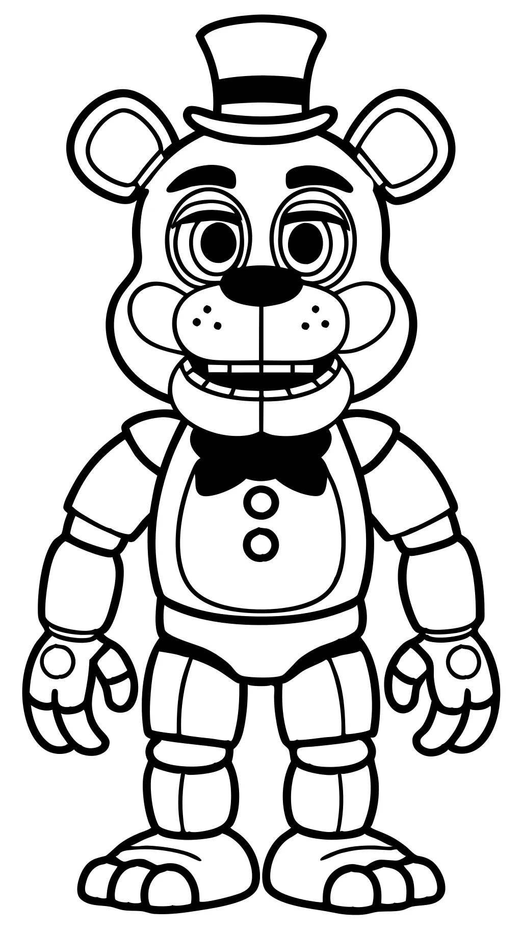 five nights at freddy’s characters coloring pages